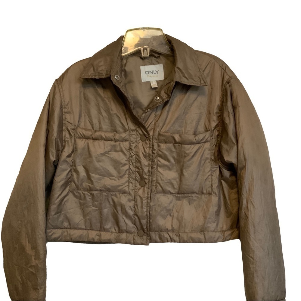 ONLY Cassidy Cropped Shacket Medium